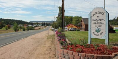 Larkspur Colorado Welcome Sign