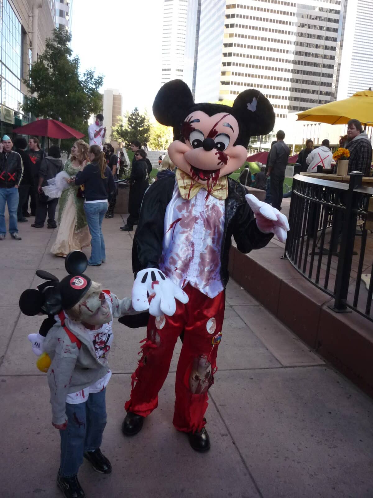 Mickey Mouse the zombie at the Denver Zombie Crawl